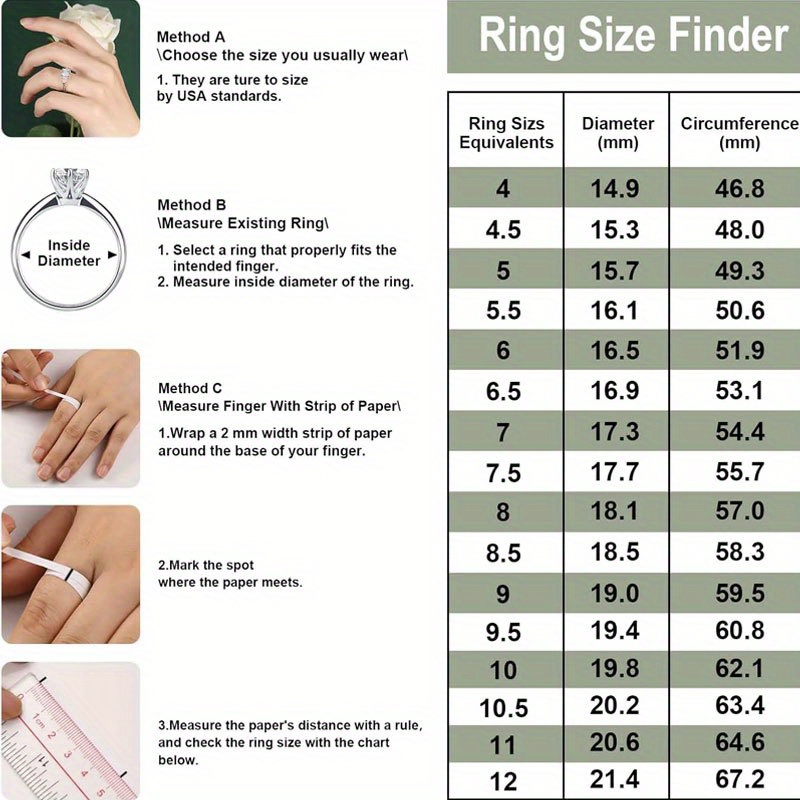 3 Lab Moissanite Ring S925 Sterling Silver Ring